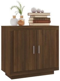 Credenza rovere marrone 80x40x75 cm in legno multistrato