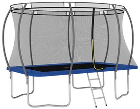 Set Trampolino Rettangolare 335x244x90 Cm 150 Kg /