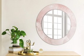 Specchio tondo con decoro Pietra rosa fi 50 cm
