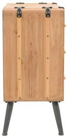 Cassettiera in legno massello di abete 91x35x73 cm