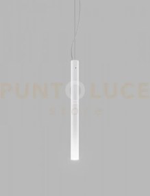 Candela sospensione bianco lucido cromo lucido 1 luce attacco g9