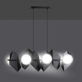 Lampadario a Sospensione DRIFTON 6 BLACK e WHITE Colore Nero