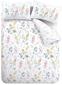 Set copripiumino e federa bianco per letto matrimoniale e per letto esteso 230x220 cm Emilia Floral – Catherine Lansfield