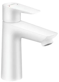Rubinetto per lavabo a canna media Talis E bianco verniciato opaco HANSGROHE H 16.2 cm
