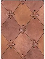 Rebel Walls Carta da parati panoramica Leather Rhombs - Buff