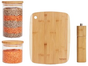 Macinino, tagliere e vasetti per alimenti in set da 4 - Bonami Essentials