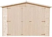 Garage in legno naturale A222x616x324 cm/18 m2 - TIMBELA M102