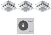 Climatizzatore Condizionatore Samsung Trial Split Inverter Cassetta 4 Vie Mini Windfree 18+18+18 con AJ100TXJ5KG/EU R-32 18000+18000+18000 Wi-Fi Optional con Griglia Inclusa