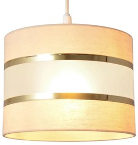 Lampadario a sospensione con filo HELEN 1xE27/15W/230V diametro 20 cm color crema/oro