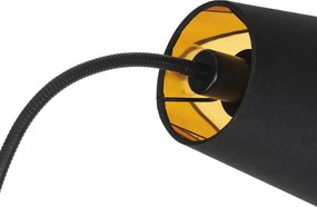 Lampada da terra intelligente nera con 2 WiFi P45 - Carmen