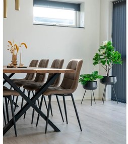 Sedie da pranzo in set marrone chiaro 2 pz Moseby – Bonami Essentials