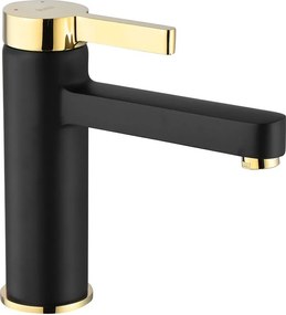 Rubinetto da lavabo Rea Polo Black Gold Low
