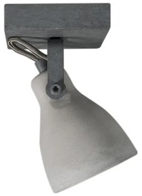 Faretto industriale grigio cemento 1 luce - Creto