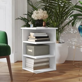 Credenza Bianca 35x35x55 Cm İn Legno Multistrato /