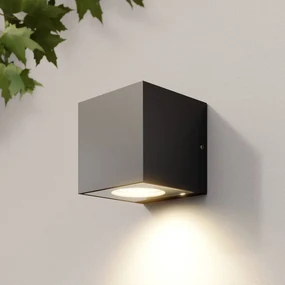 Arcchio Applique da esterni LED Tassnim, 12 cm, antracite, IP65