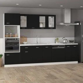 Armadio con cassetto nero 50x46x81,5 cm in legno multistrato