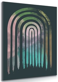 Stampa su tela – Street art arcobaleno Mid-Century