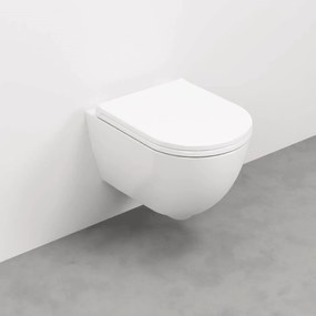 Wc Sospeso Senza Brida Ceramica Cielo "Enjoy 53" Bianco Lucido