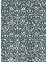 Tapete Morris Bellflowers von Morris & Co. - Indigo/ Linen