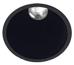 LED2-Lampada LED da bagno ZERO LED/10W/230V 4000K CRI 95 IP43 nero diametro 10,9cm