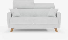 Francy divano letto con poggiatesta regolabili - 100% sfoderabile in elegante tessuto smacchiabile T30