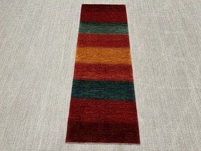 Loribaft Tappeto 80x230 Rosso (Iran) Annodato A Mano