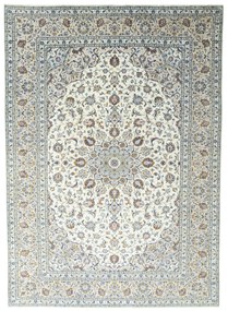 Kashan Tappeto 350 x 250 Beige (Iran) Annodato A Mano