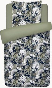 Set lenzuola in raso di cotone Jardin Orné, varie misure