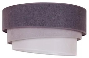 Duolla - Lampadario a sospensione con filo TRIO 1xE27/15W/230V diametro 45 cm antracite/grigio/bianco