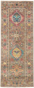 Samarkand Tappeto 80 x 200 Grigio (Pakistan) Annodato A Mano