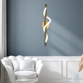 Lampada da parete LED MELECA LED/12W/230V 3000/4000/6000K dorata