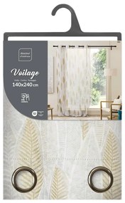 Tenda sottile beige in voile 140x240 cm Kim – douceur d'intérieur
