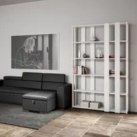 Composizione Libreria Small E Kato 6R 8 fasce lunghe - Bianco Frassino