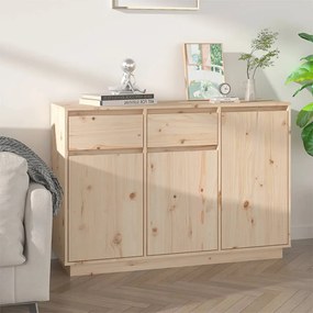 Credenza 110x34x75 cm in legno massello di pino