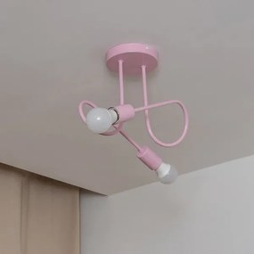 Plafoniera OXFORD 2xE27/15W/230V rosa