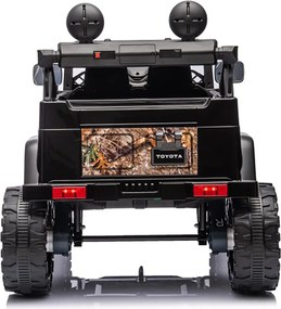 Macchina Elettrica per Bambini Fuoristrada Toyota Fj Cruiser 12V Telecomando Ruote in Gomma e Sedile in Pelle Nero e Mimetico...