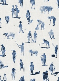 Coordonne Carta da parati Sineu - Indigo