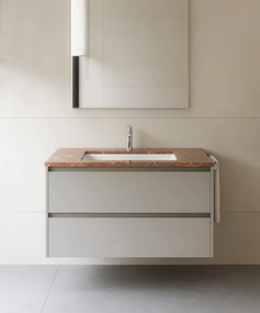 Top per lavabo Lepanto L 47 x H 2 x P 27 cm rosso lepanto pietra, opaco C02