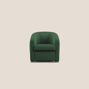 Cloe Poltroncina in tessuto smacchiabile con acqua QuickClean T08 verde