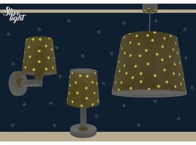 Dalber 82212A -  Lampadario per bambini STAR LIGHT 1xE27/60W/230V giallo