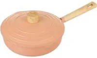 Padella alta 24 cm con coperchio rosa Pot Art