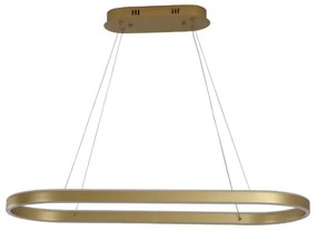 Brilagi - Lampadario LED sospeso su cavi PONDIE LED/44W/230V 80x30 cm oro