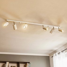 SOLLUX LIGHTING Faretto da soffitto Round, bianco, 6 luci lineari