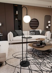 Lampada da terra in acciaio BARI LP1 E14 da interno