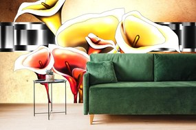 Carta da parati – Fiori eleganti di calla