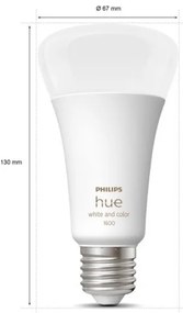 Lampadina LED Dimmerabile Philips Hue WACA A67 E27/13,5W/230V 2000-6500K