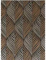 Nina Campbell Carta da parati Bonnelles - Black/ Gilver/ Gold