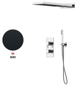 Kit incasso doccia Soffio c/GBOX nero