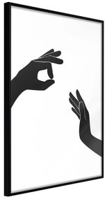 Poster  Language of Gestures I  Cornice Quadri Cornice nera, Larghezza x Altezza Home decor 20x30