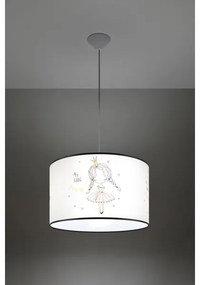 Sollux SL.1415 - Lampadario a sospensione per bambini PRINCESS 1xE27/15W/230V diametro 40 cm